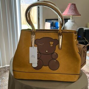 Mustard YelliwTeddy Bear Women's Bag